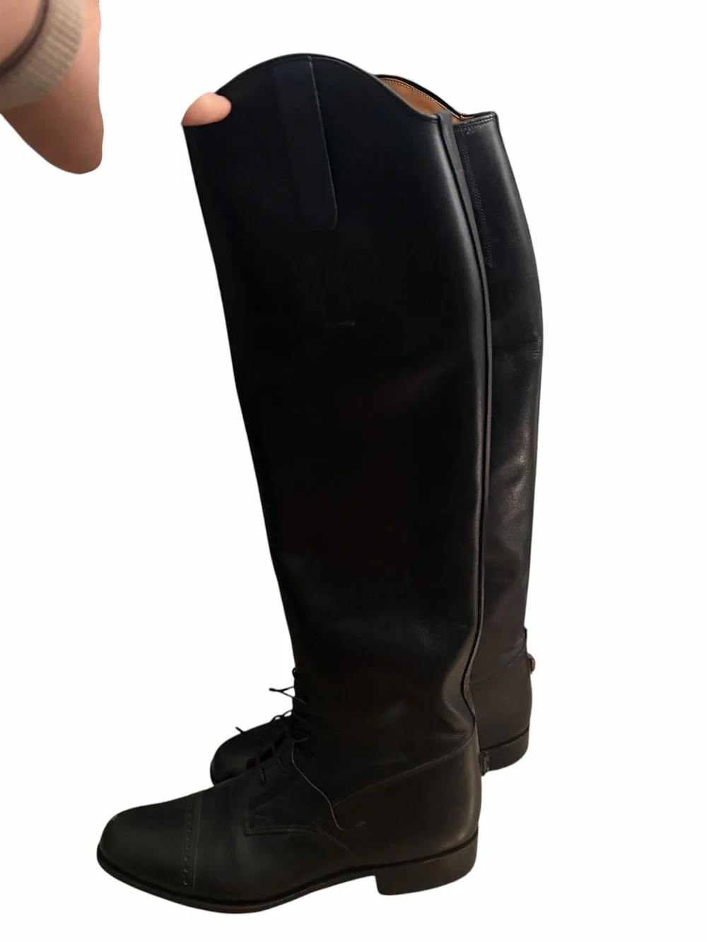 E. Vogel NYC Custom Tall Riding Boots Black Leather Equestrian Size 8.5-9